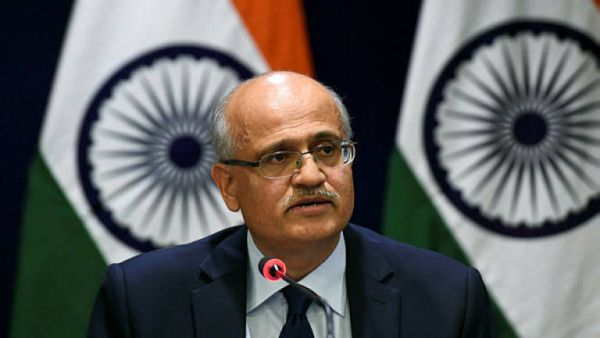 Indian Foreign Secretary Vijay Keshav Gokhale speaks at a media conference at the Indian Ministry of External Affairs in New Delhi. (AFP/ File Photo)

