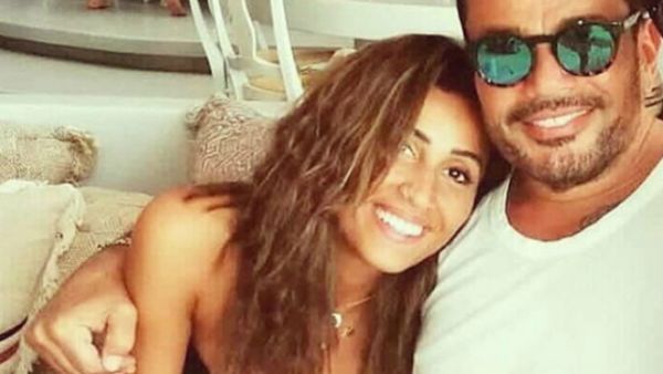 Two new pictures of the couple in Greece were shared in which Diab is hugging Al Sharbini who is sitting happily (Source: yasmina elkhateib - Instagram)