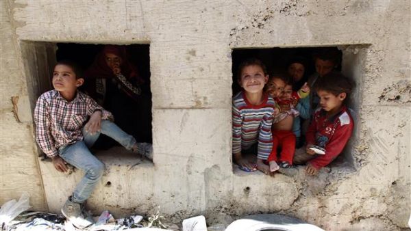 Yemeni children are displaced from their homes after a reported Saudi airstrike in the capital city Sana'a. (AFP/File)