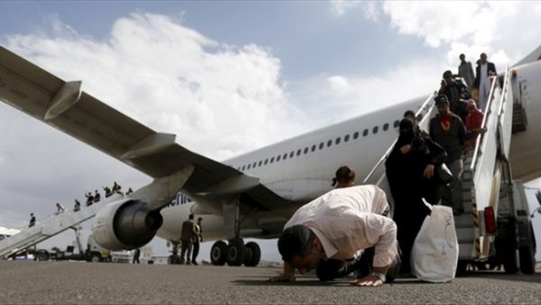 اكثر من 230 يمنياً من العالقين في جمهورية مصر عادو إلى اليمن الثلاثاء