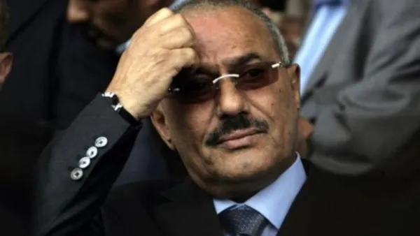 الرئيس اليمني علي عبدالله صالح يلقي خطابه الأول منذ عودته من رحلة العلاج في السعودية