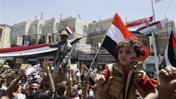من إحتجاجات الجماهير اليمنية