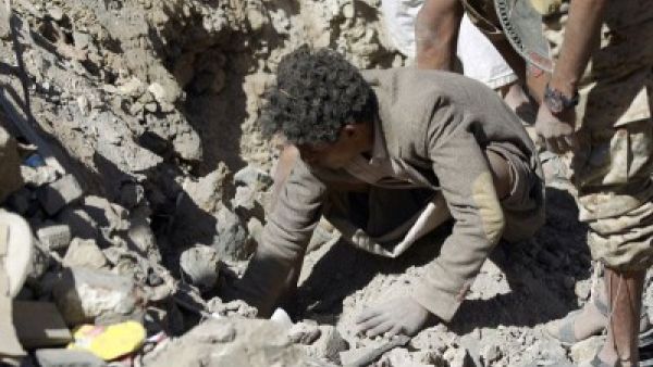 طائرات التحالف شنت غارتين على ميدان السبعين أكبر الميادين داخل العاصمة صنعاء