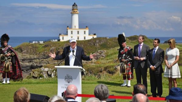 Trump in Scotland  (Twitter)