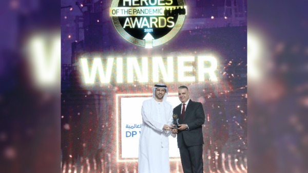 Shahab Al Jassmi, Commercial Director, Ports and Terminals, DP World - UAE Region received the Hero of the Pandemic (Ports) award DP World, UAE Region Recognised as Hero of the Pandemic and the Most Innovative Company at the Tlme Awards 2021