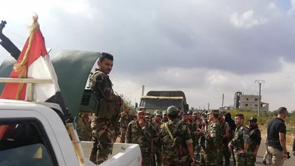 قوات تابعة للحكومة السورية في درعا