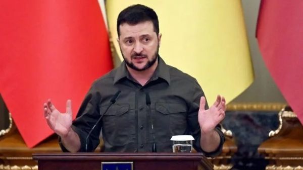 الرئيس الاوكراني فولوديمير زيلينسكي