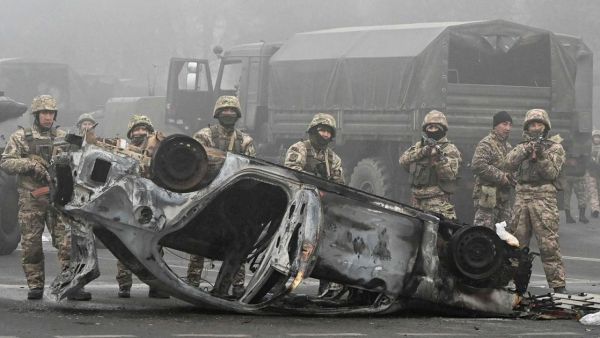 قوات حفظ سلام بيلاروسية تصل إلى كازاخستان