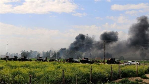 قصف صاروخي على قاعدة التاجي شمالي بغداد