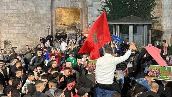 إسرائيل تقمع احتفالات المقدسيين بفوز المغرب 