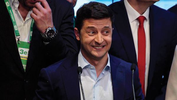 الرئيس الاوكراني فلاديمير زيلينسكي