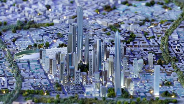 مجسم للعاصمة الجديدة في مصر