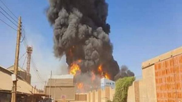 سبعة قتلى وعشرات الجرحى بحريق مصنع في الخرطوم
