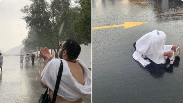 امطار غزيرة على مكة خلال الحج
