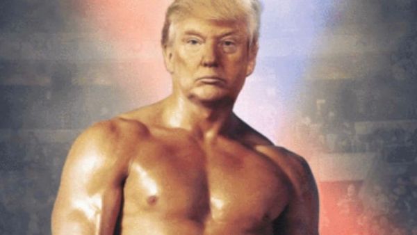 ترامب ينشر صورة لنفسه على هيئة بطل افلام روكي
