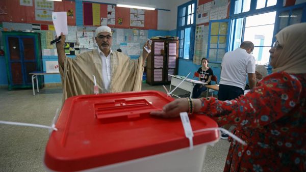 من عمليات الاقتراع في انتخابات الرئاسة التونسية