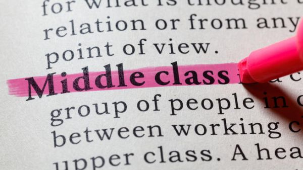 It is increasingly expensive to pay for elements of a middle class lifestyle such as private healthcare, education and owning a home, while middle earners are experiencing ‘dismal income growth or stagnation’.