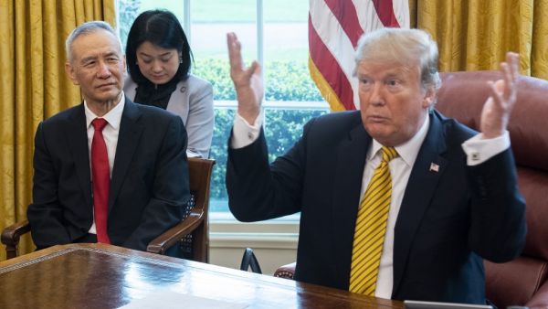 President Donald Trump (R) (AFP)