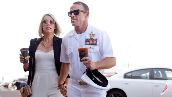 Navy Seal Edward Gallagher acquitted of murder and all other charges in war crimes trial except for posing with the body of an Iraqi captive  (Twitter)