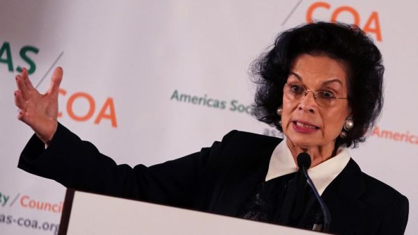 Iconic British actress and human rights activist Bianca Jagger (Twitter)