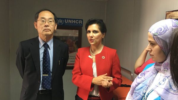The Japanese Ambassador to Jordan, H.E. Mr. Hidenao Yanagi, visited Azraq refugee camp (Twitter)