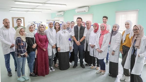 Crown Prince Al Hussein bin Abdullah II, on the occasion of Labour Day, visits a leading company founded by young Jordanians that produces medical equipment and has provided 70 job opportunities for Jordanians (Twitter)