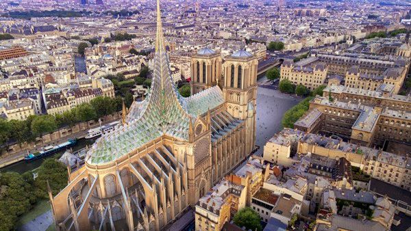 Vincent Callebaut Architectures Reveals Tribute to Notre-Dame (Twitter)