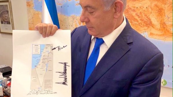 Jared Kushner hand delivered new US map showing annexed Golan Heights as part of Israel (Twitter)