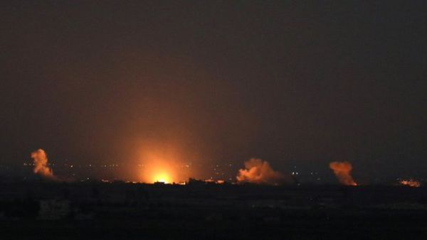 Several missiles have reportedly been fired at Syrian Arab Air Force Tiyas Airbase (Twitter)