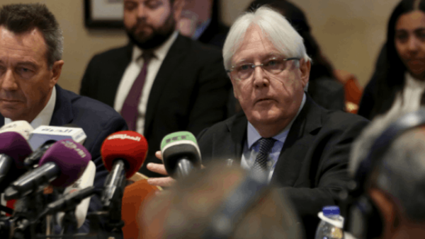 Martin Griffiths tries to revive the Yemen's peace process (AFP)