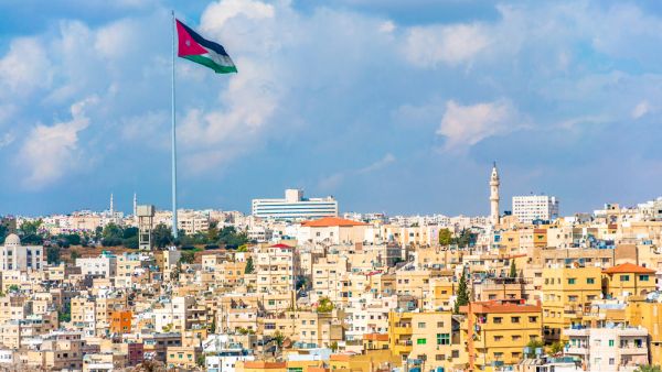 Jordan flag in Amman (Shutterstock)	