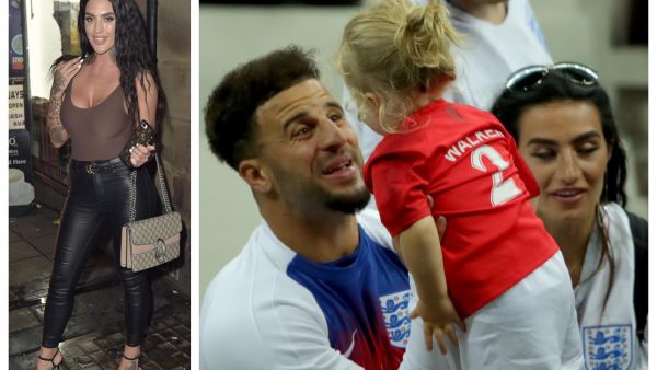 نجم نادي مانشستر سيتي "كايل ووكر" مع عائلته / لورا براون