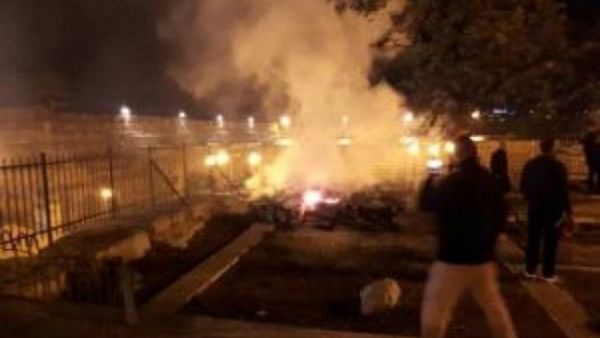 حريق بمنطقة المصلى المرواني في المسجد الأقصى بالقدس المحتلة