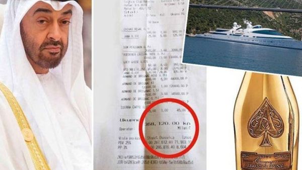50 الف يورو فاتورة كحول سهرة في يخت إماراتي بكرواتيا