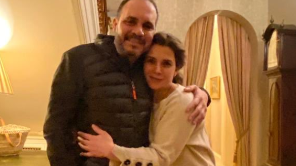 الأمير علي بن الحسين مع شقيقته الاميره هيا