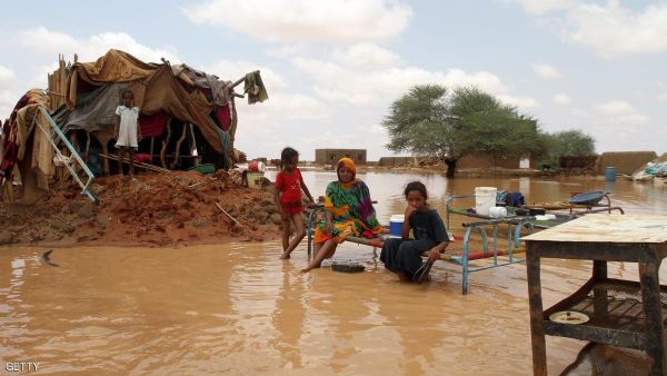 الأمطار والفيضانات تقتل 7 اشخاص وتشرّد الآلاف في السودان