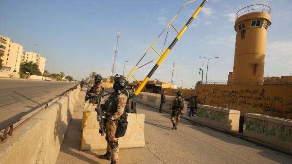 استهداف المنطقة الخضراء وسط بغداد بصاروخ كاتيوشا