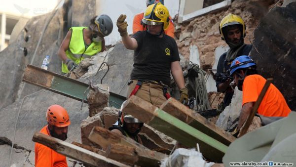 لا علامة على وجود حياة بعد 3 أيام من البحث وسط أنقاض مبنى ببيروت