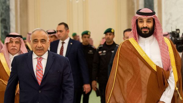 ولي العهد السعودي ورئيس الوزراء العراقي