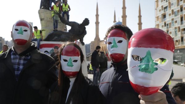 . Hundreds of Lebanese protested against deteriorating economic conditions. Photo AFP ©AFP ⁃ ANWAR AMRO