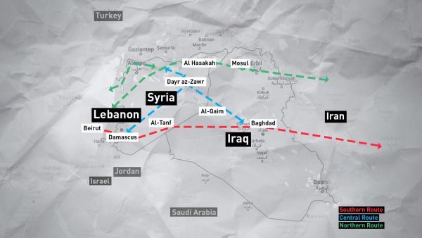 Israel fears a potential Iranian land bridge stretching from Iraq, to Syria and Lebanon /AFP
