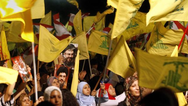 Hezbollah supporters in Beirut, Lebanon, on Aug. 14, 2007 /AFP