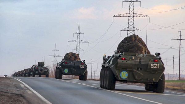 Russian troops en route to Nagorno-Karabakh via Russian Defense Ministry, Nov 10th 2020