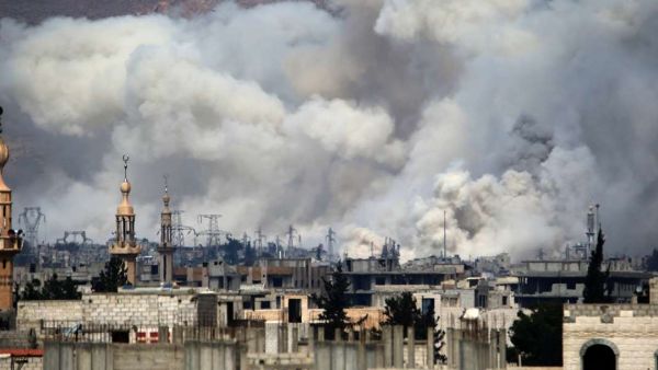 A suburb of Damascus, from 2017 /AFP