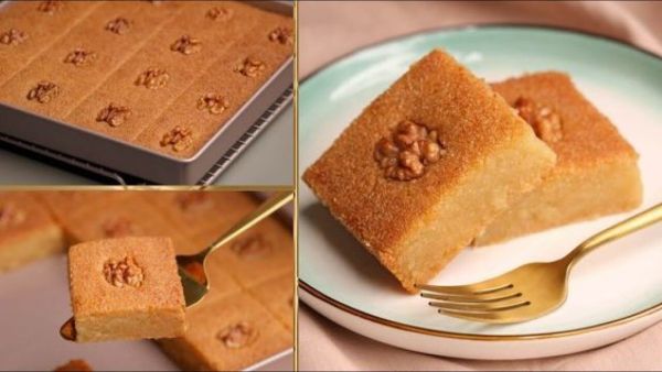 طريقة عمل بسبوسة الطازج بطرق ومكونات متعددة