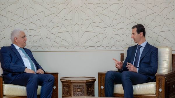 الرئيس السوري بشار الأسد يستقبل مستشار الأمن الوطني العراقي فالح الفياض