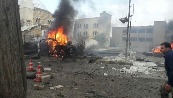انفجار دراجة نارية مفخخة ضربت سوقا شعبية وسط مدينة أعزاز