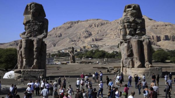 آثار فرعونية في منطقة الأقصر جنوب مصر