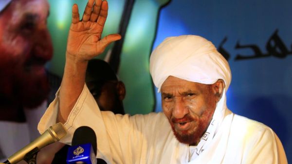 رئيس حزب الأمة السوداني الصادق المهدي