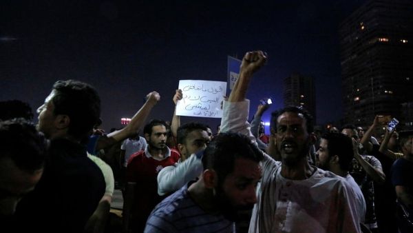 جانب من الاحتجاجات ضد السيسي في مصر